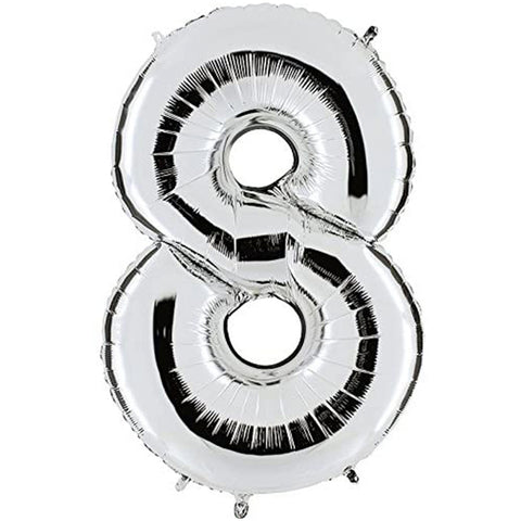 Ballon 8 - Sølv (40 cm)
