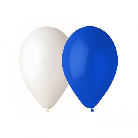 Balloner (Blå + Hvid)