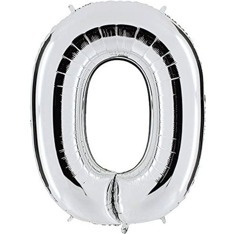 Ballon 0 - Sølv (40 cm)