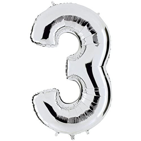 Ballon 3 - Sølv (40 cm)