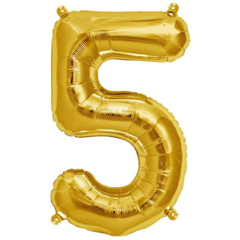 Ballon 5 - Guld (40 cm)