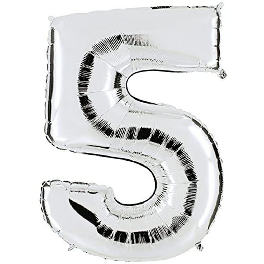Ballon 5 - Sølv (40 cm)