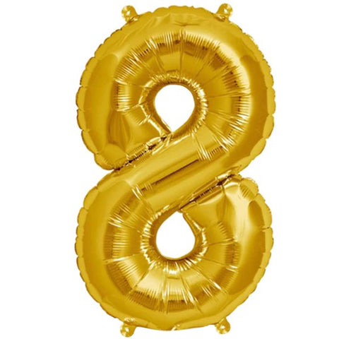 Ballon 8 - Guld (40 cm)