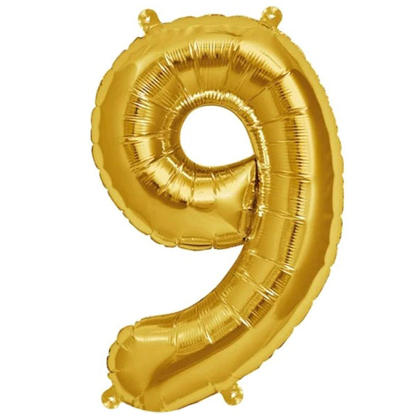 Ballon 9 - Guld (40 cm)