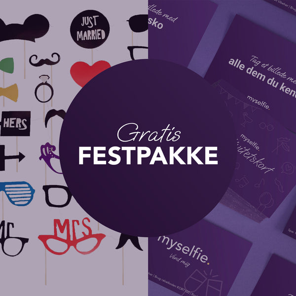 Gratis Festpakke (Sjove rekvisitter + 64 aktivitetskort)