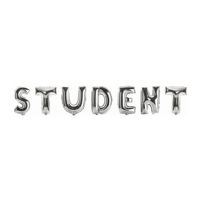 Bogstav Folieballon "Student"