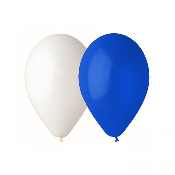 Balloner (Blå + Hvid)