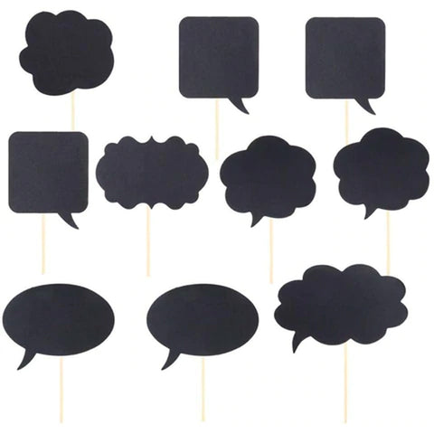 Taleboble Rekvisitter (m. kridt)